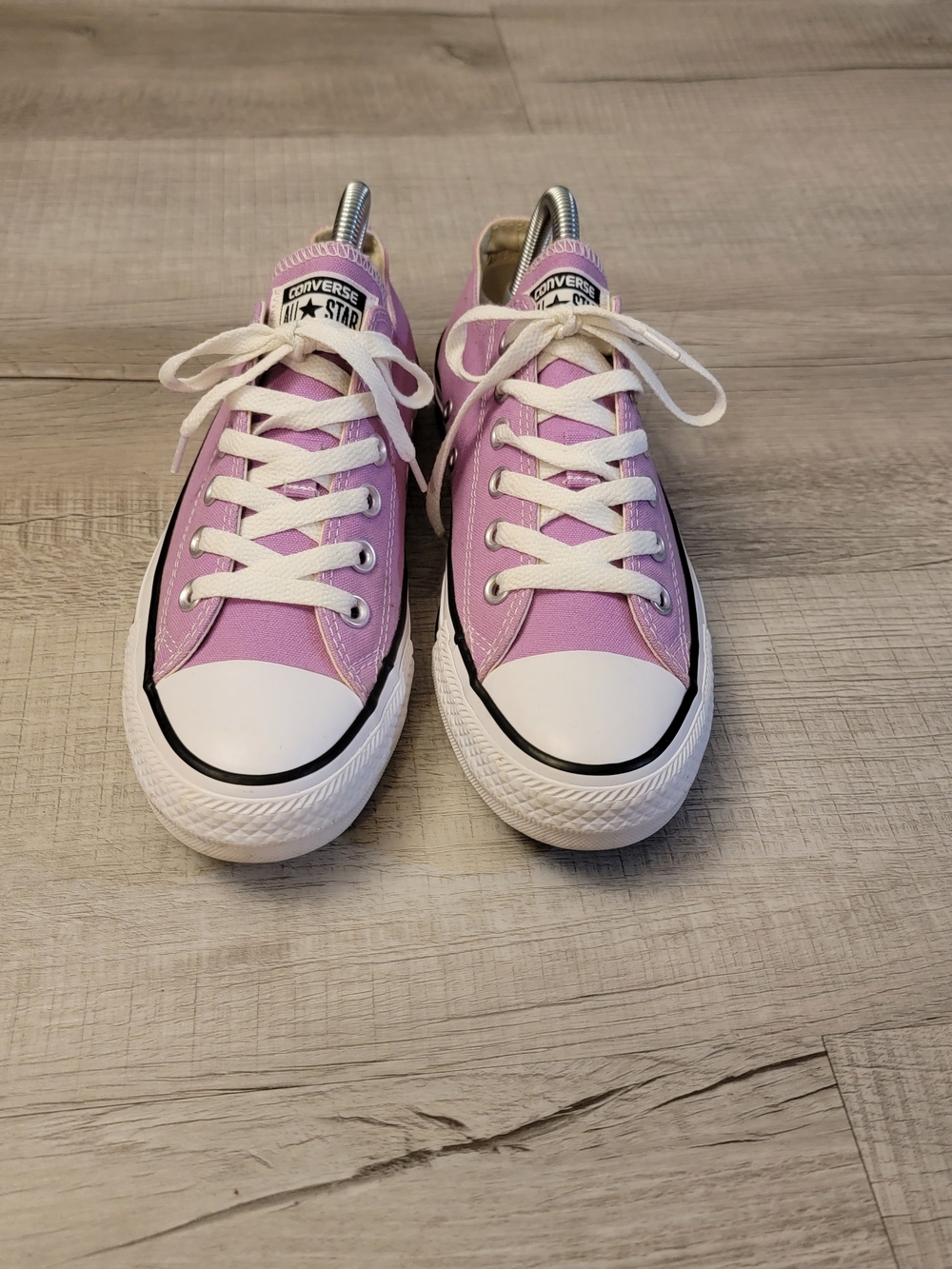 CROCS Low Top Sneakers in Light Pink and White